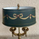 19th-century bouillotte lamp in solid bronze