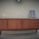 Scandinavian design enfilade in vintage teak