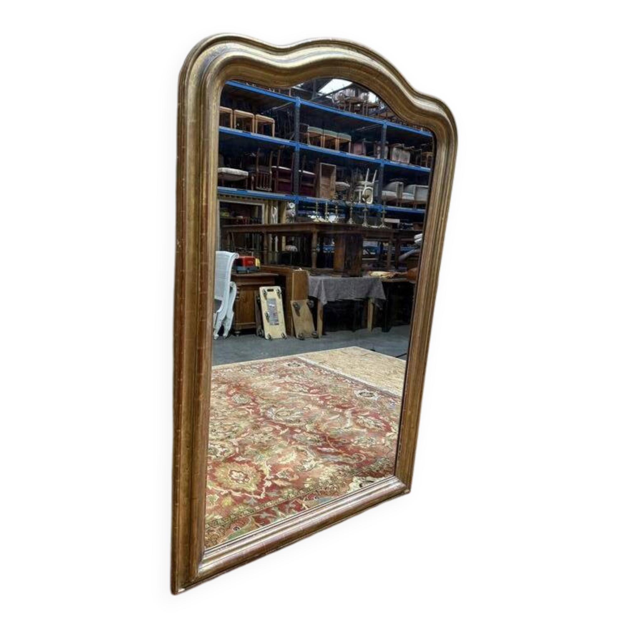 Miroir époque Louis Philippe à chapeau de gendarme