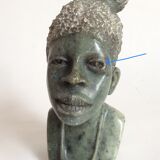 African stone bust