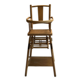 Wooden high chair for baby