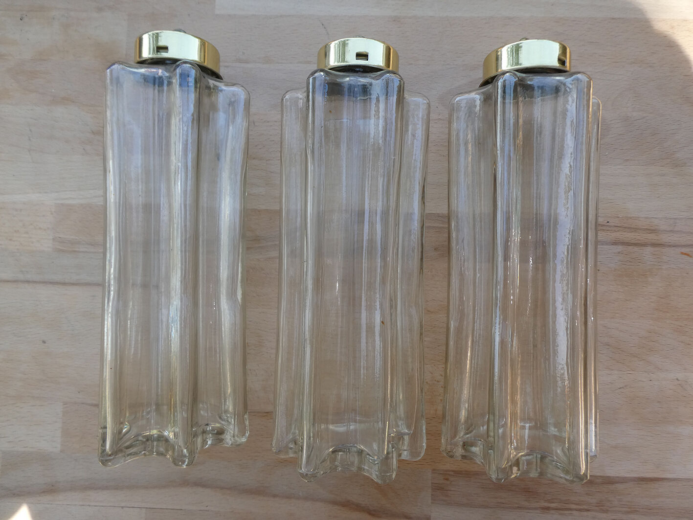 Design chandelier by Glashütte Limburg from 1960