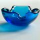 Murano Sommerso blue vide-poche 1970.