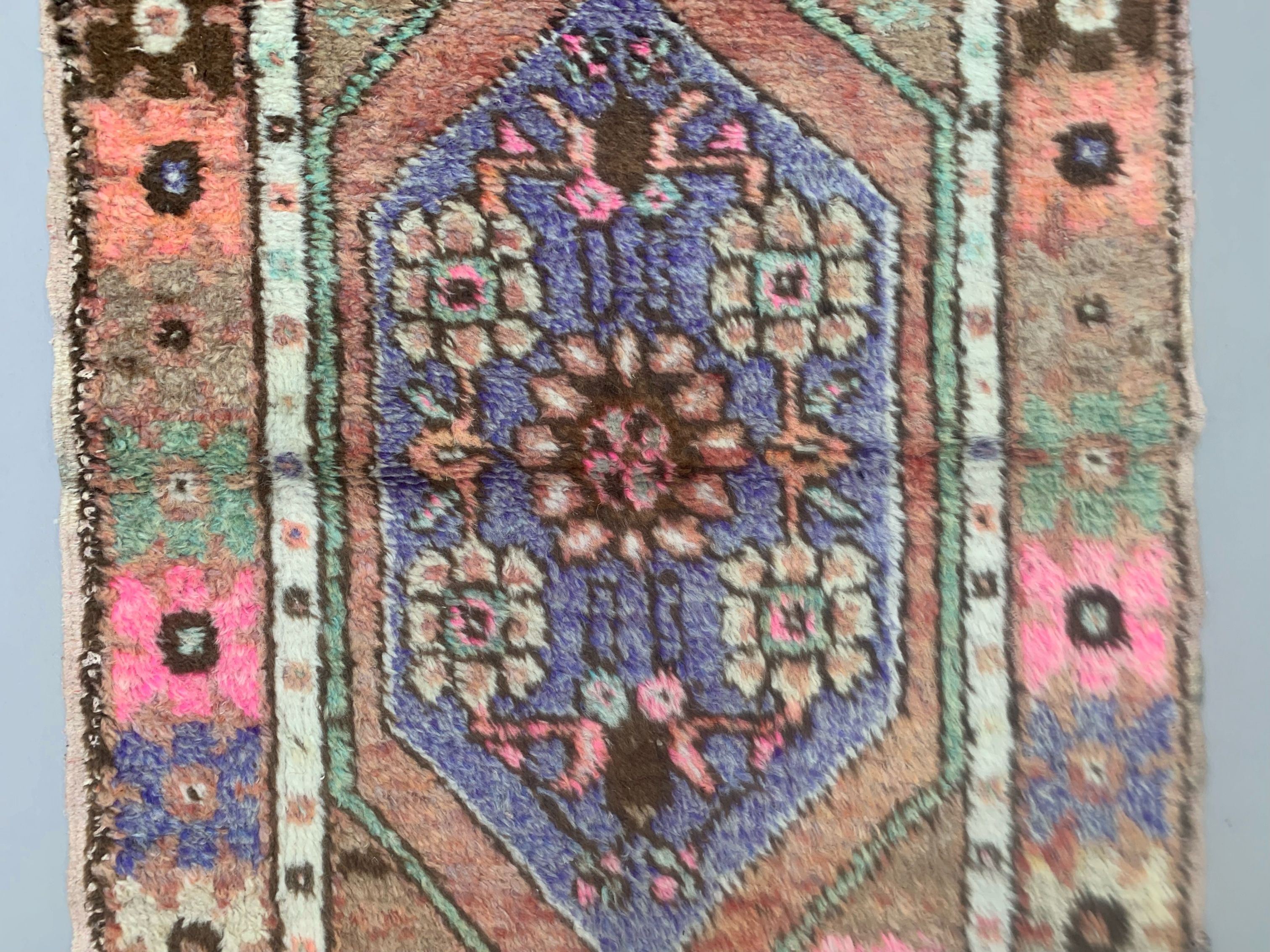 Turkish oushak rug 117x82 cm vintage carpet