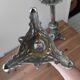 Pair of silver-plated candlesticks from the 19th century.