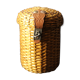 Cauterets cure glass wicker basket