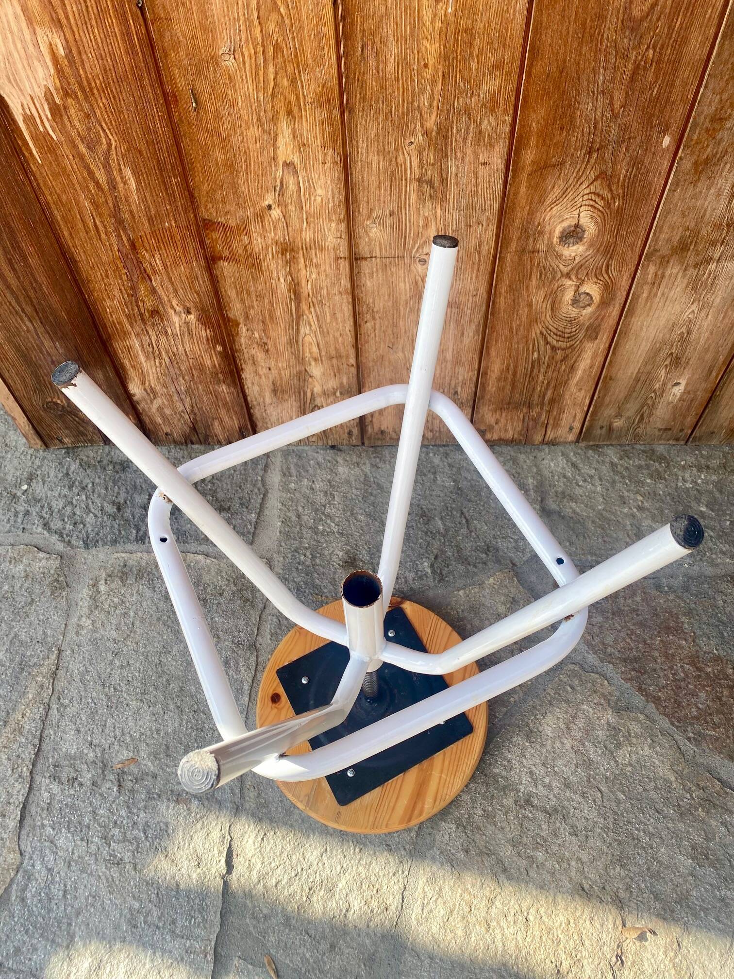 Vintage adjustable swivel stool