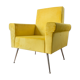 Italian Chair 1950 in Velvet yellow