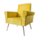Italian Chair 1950 in Velvet yellow