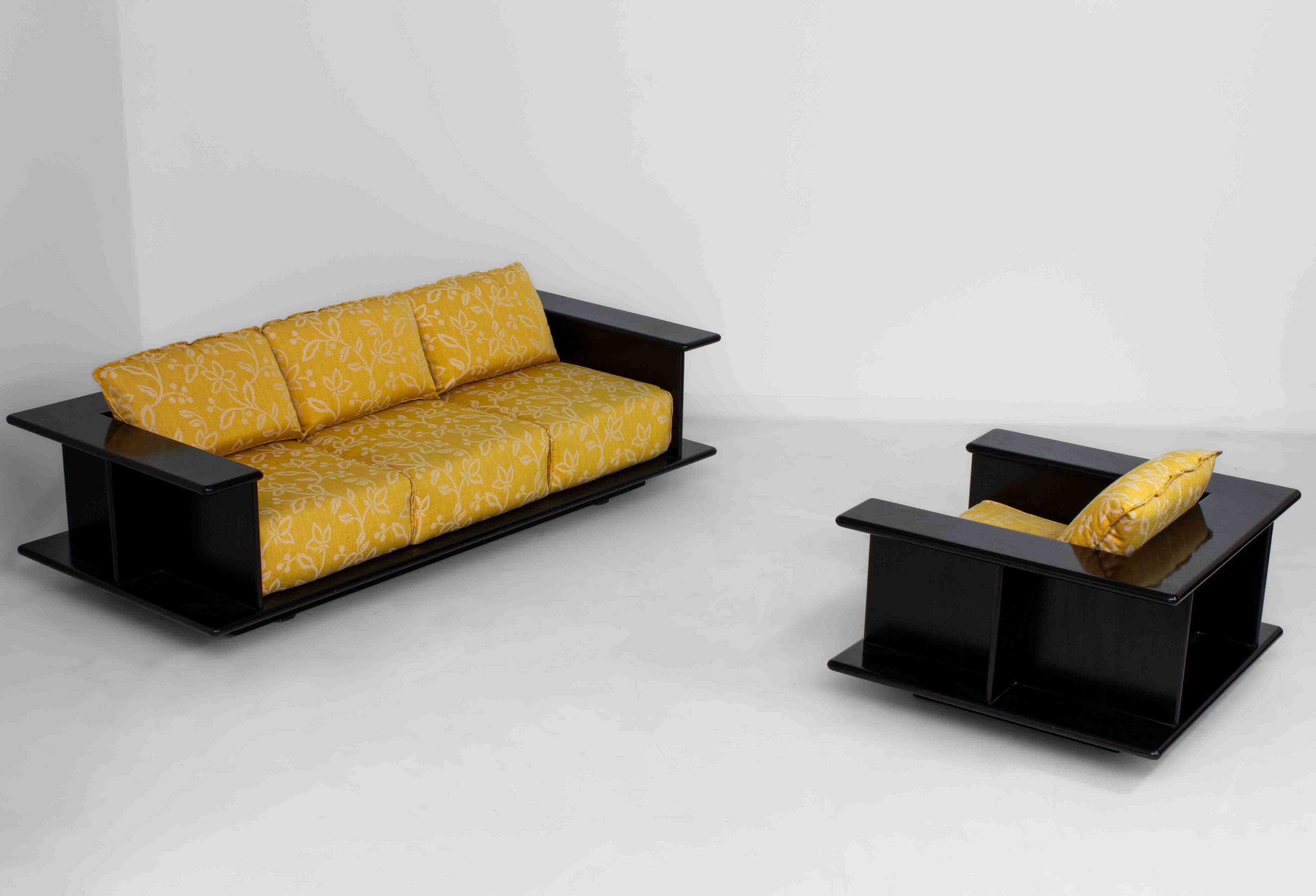 Sculptural 3-seater sofa by Carlo Bartoli, Italy 1970s