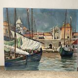 Signed port landscape