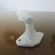 Patère en porcelaine blanche art deco années 30 40