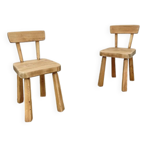 Paire de chaises en orme