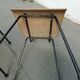 Lot de 4 chaises pieds compas de type scolaire