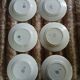 6 antique flat plates in ironstone