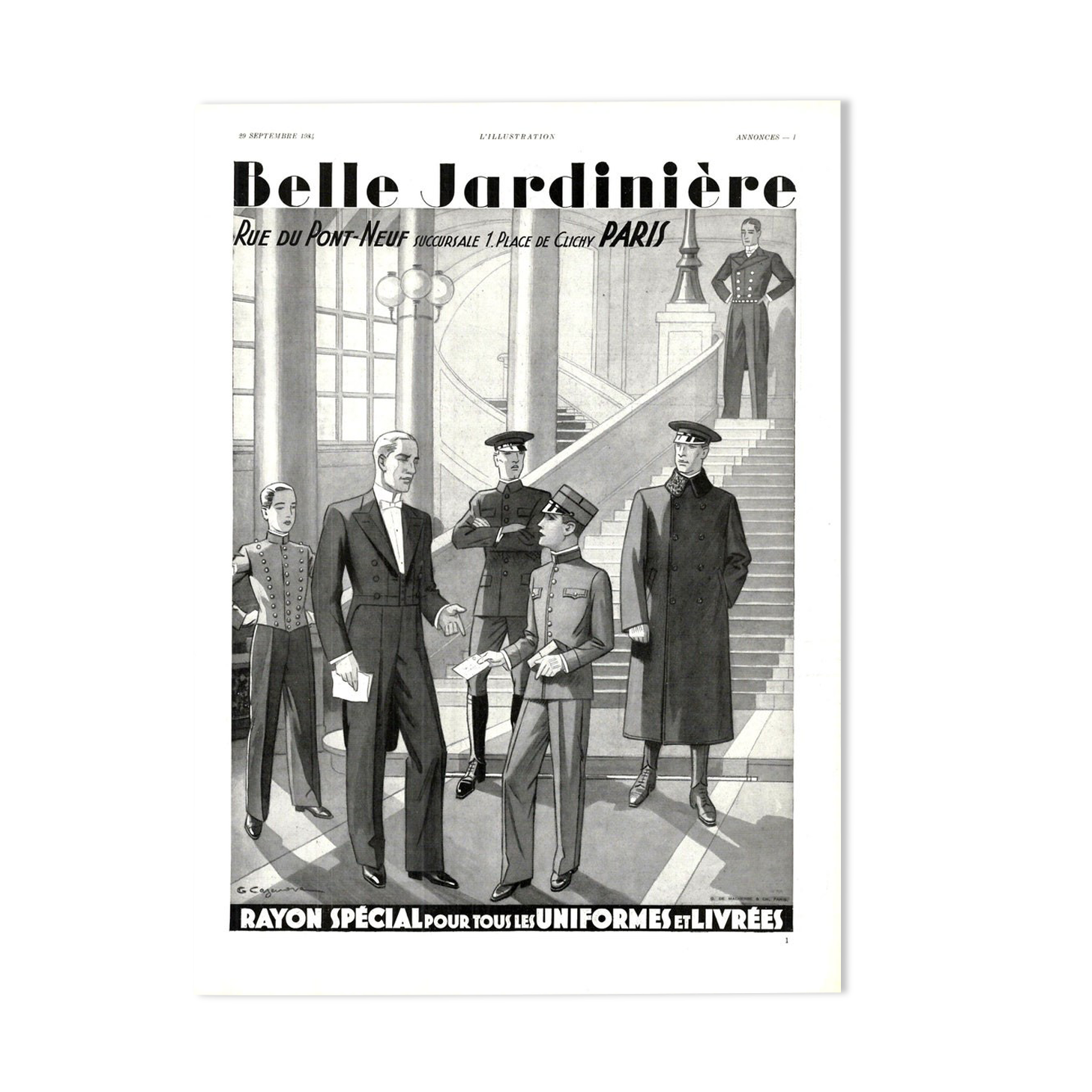 Vintage poster 30s Beautiful Gardener 30x40cm frameless