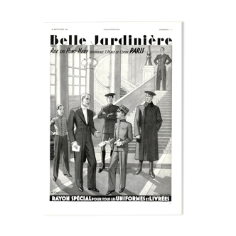 Affiche vintage 30s Belle Jardiniere 30x40cm sans cadre