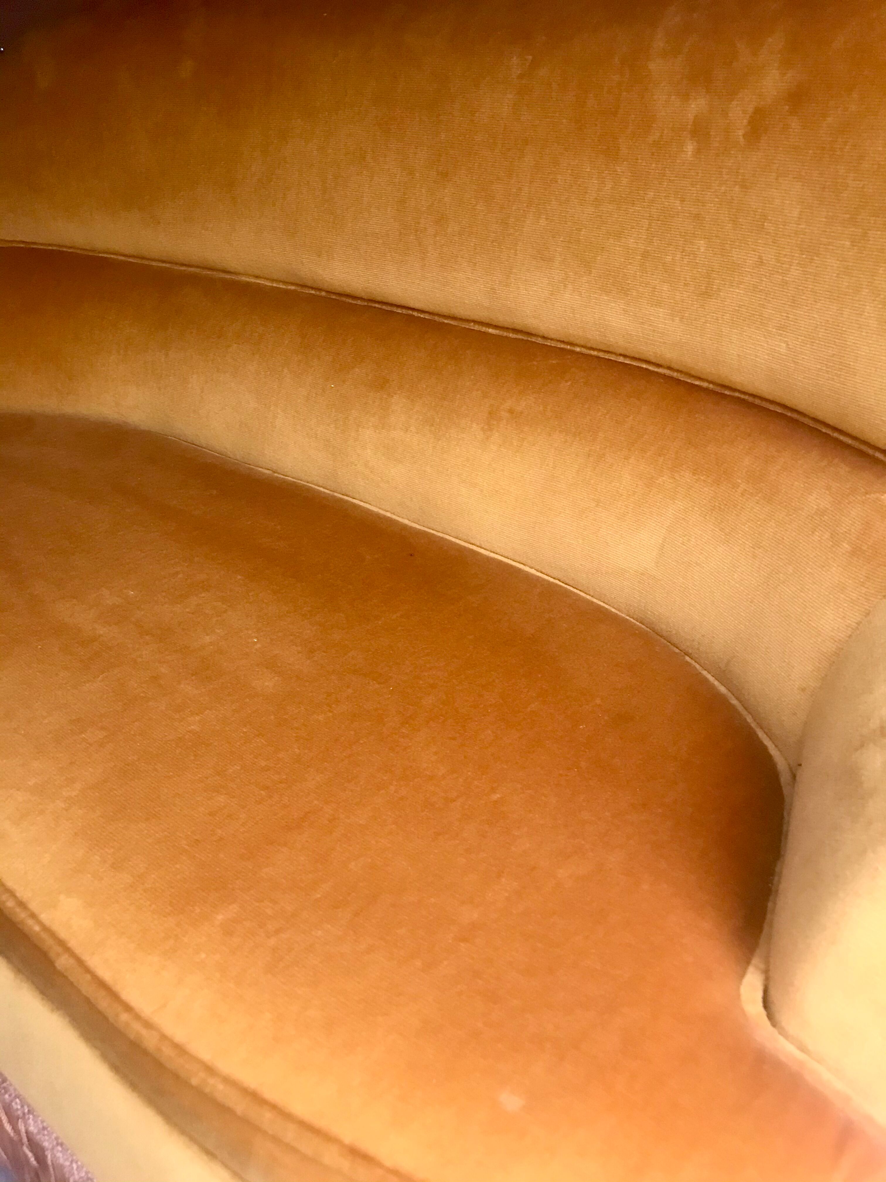 Vintage velvet bench