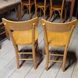 Paire chaises de bistrot ancienne, 1950s
