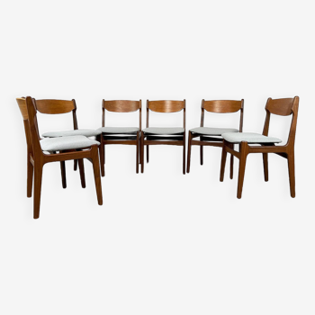 Set de 6 chaises de salle à manger danoises en teck, 1960