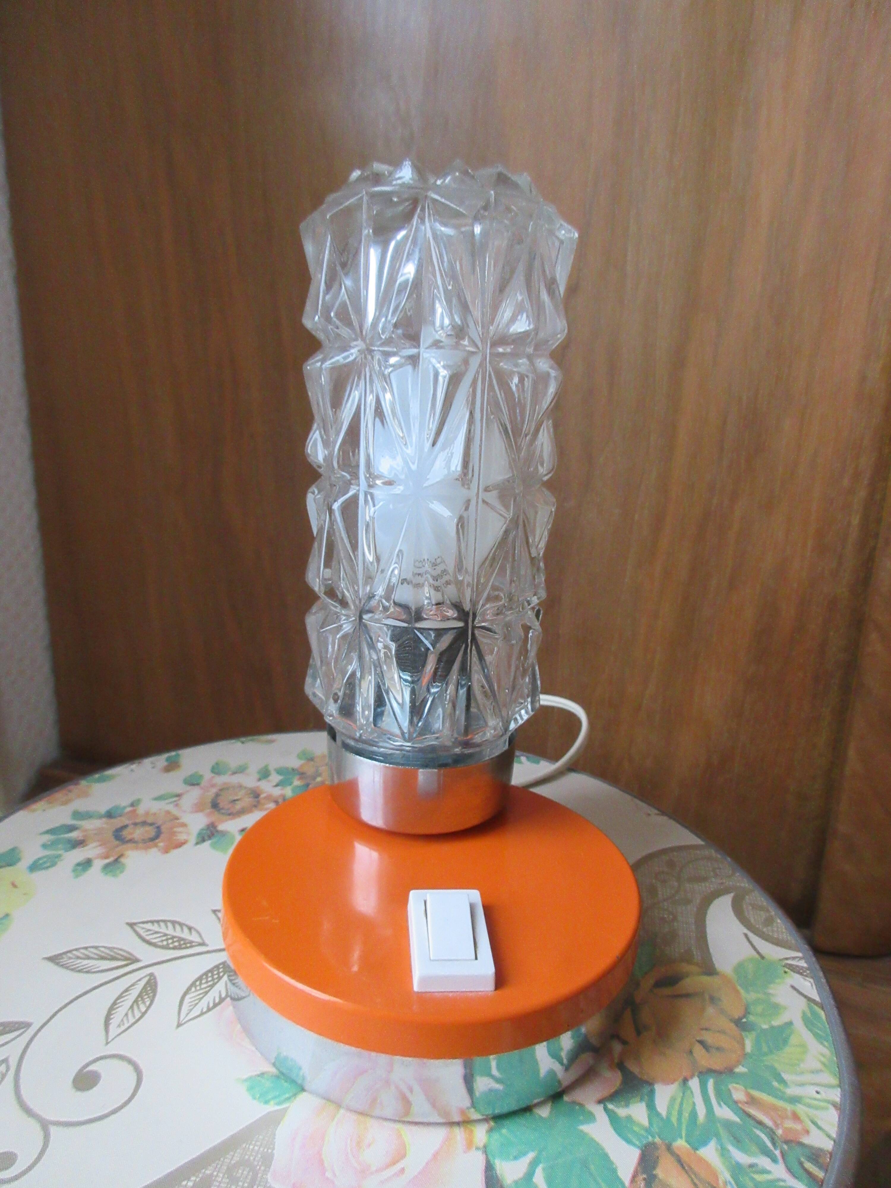 Vintage orange lamp
