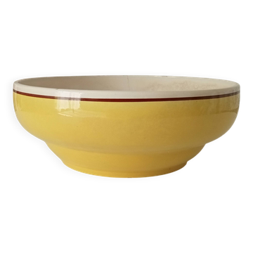 Antique ceramic salad bowl "Faiences nouvelles Givors"