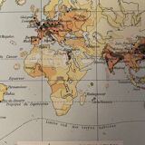 Lithography on Earth from 1897 - major communication routes, population density and religions