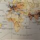 Lithography on Earth from 1897 - major communication routes, population density and religions