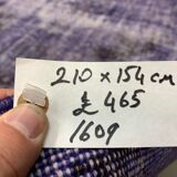 Distressed Overdyed Turkish Rug 210x154 cm