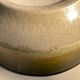 Large vintage ceramic bowl in olive green enamel - 1970s