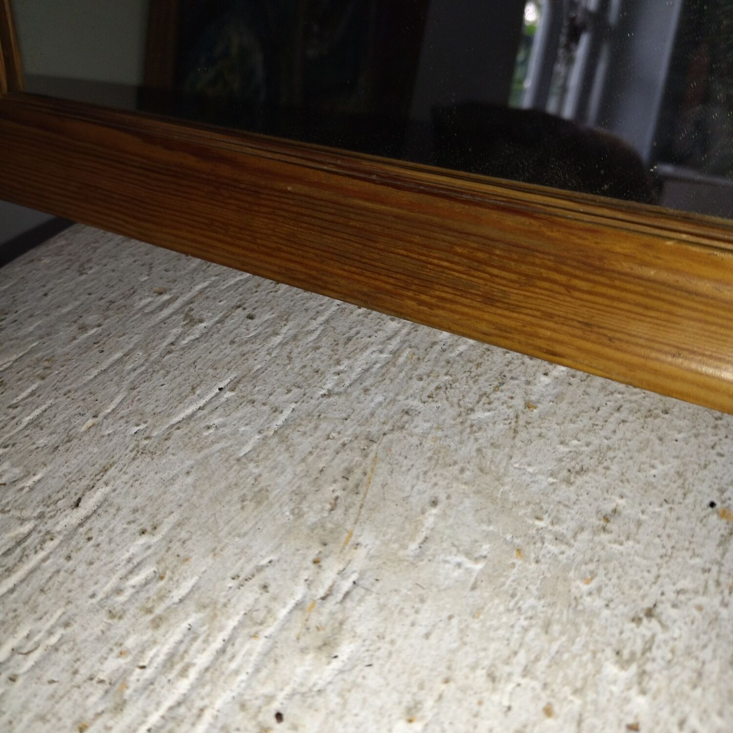 Scandinavian pine mirror Makisen Kuvastin 80s