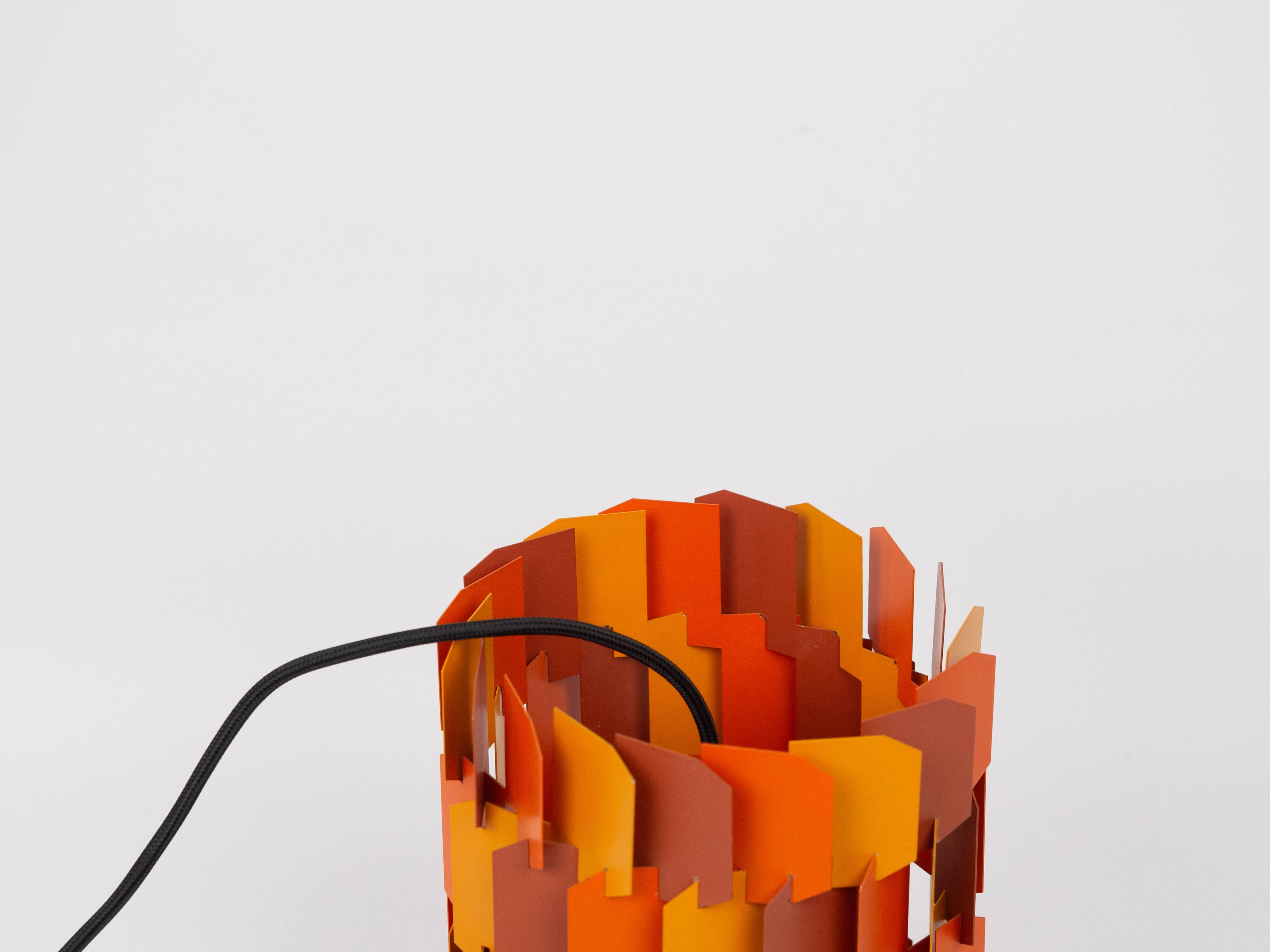 Suspension danoise vintage Facet pop de Louis Weisdorf, Lyfa, 1972