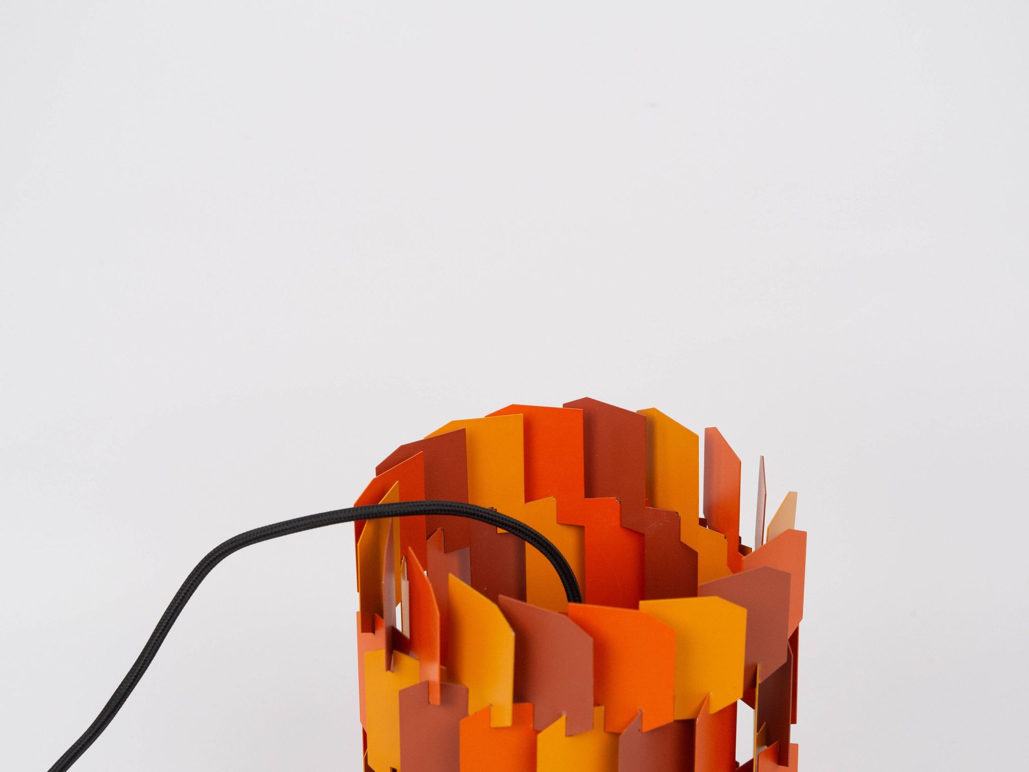 Vintage Danish pendant light Facet pop by Louis Weisdorf, Lyfa, 1972