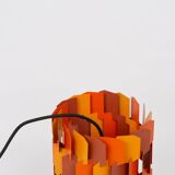 Suspension danoise vintage Facet pop de Louis Weisdorf, Lyfa, 1972