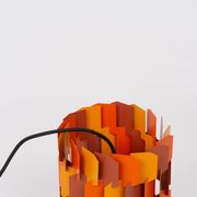 Vintage Danish pendant light Facet pop by Louis Weisdorf, Lyfa, 1972