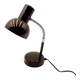 Chocolate desk lamp Veb Narva 1970s