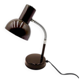 Chocolate desk lamp Veb Narva 1970s