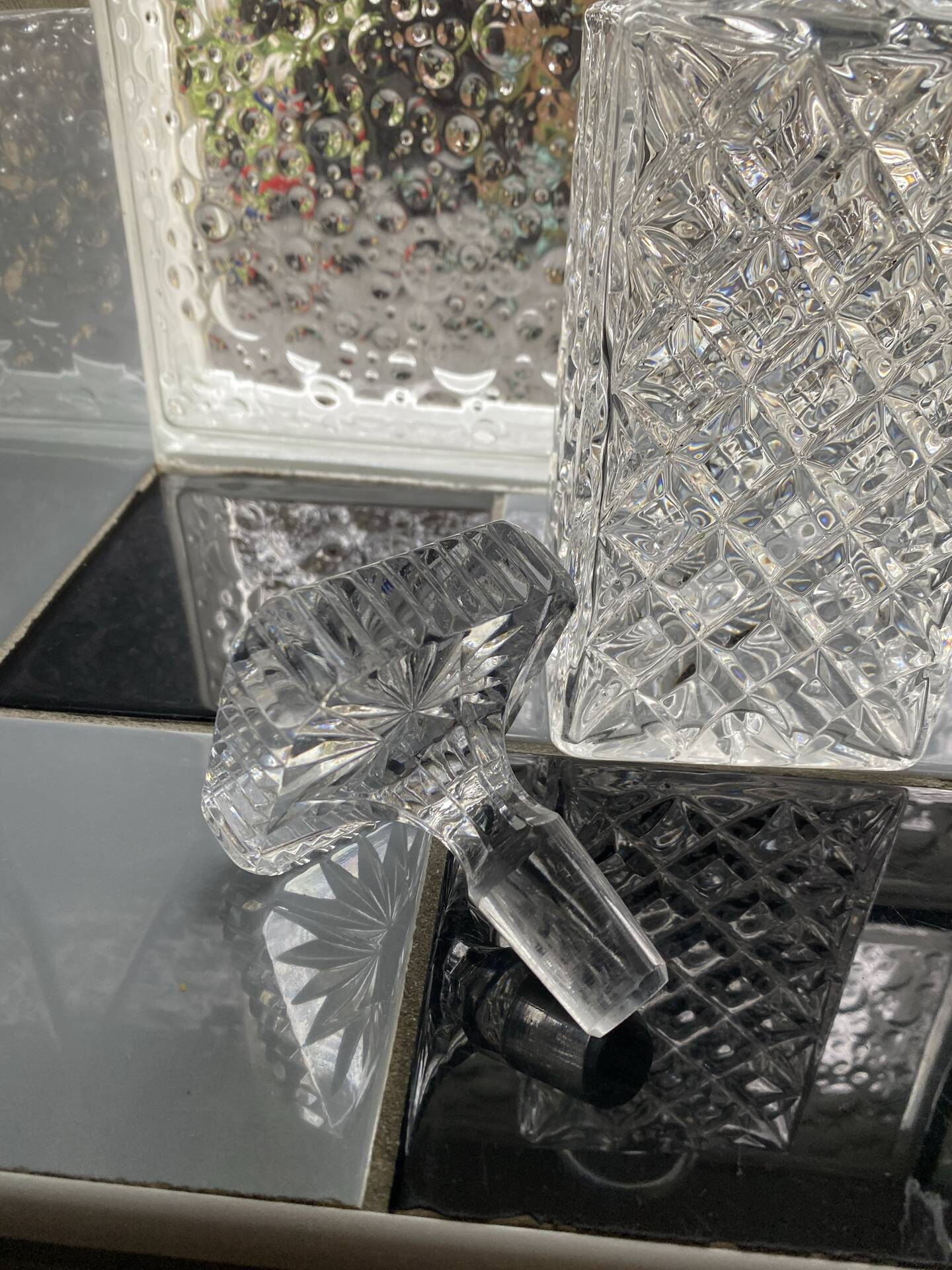 Vintage crystal carafe