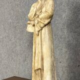 Adolpho Cipriani: Dante Alighieri Known as “Dante”: Alabaster Sculpture from the Late 19th Century