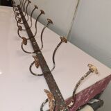 Iron school coat rack