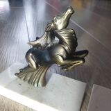 Pair of Deer bookends signed FRANJOU Art Deco
