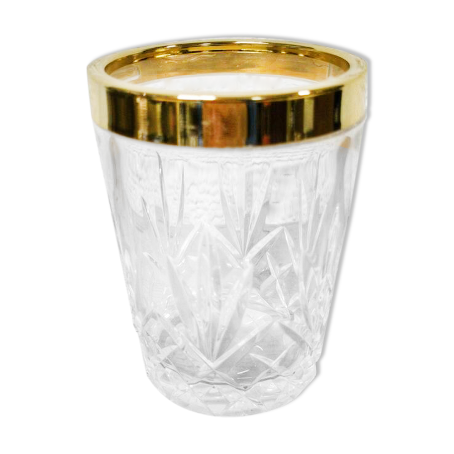 Golden crystal ice bucket