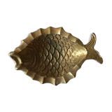 Vintage brass fish trinket bowl