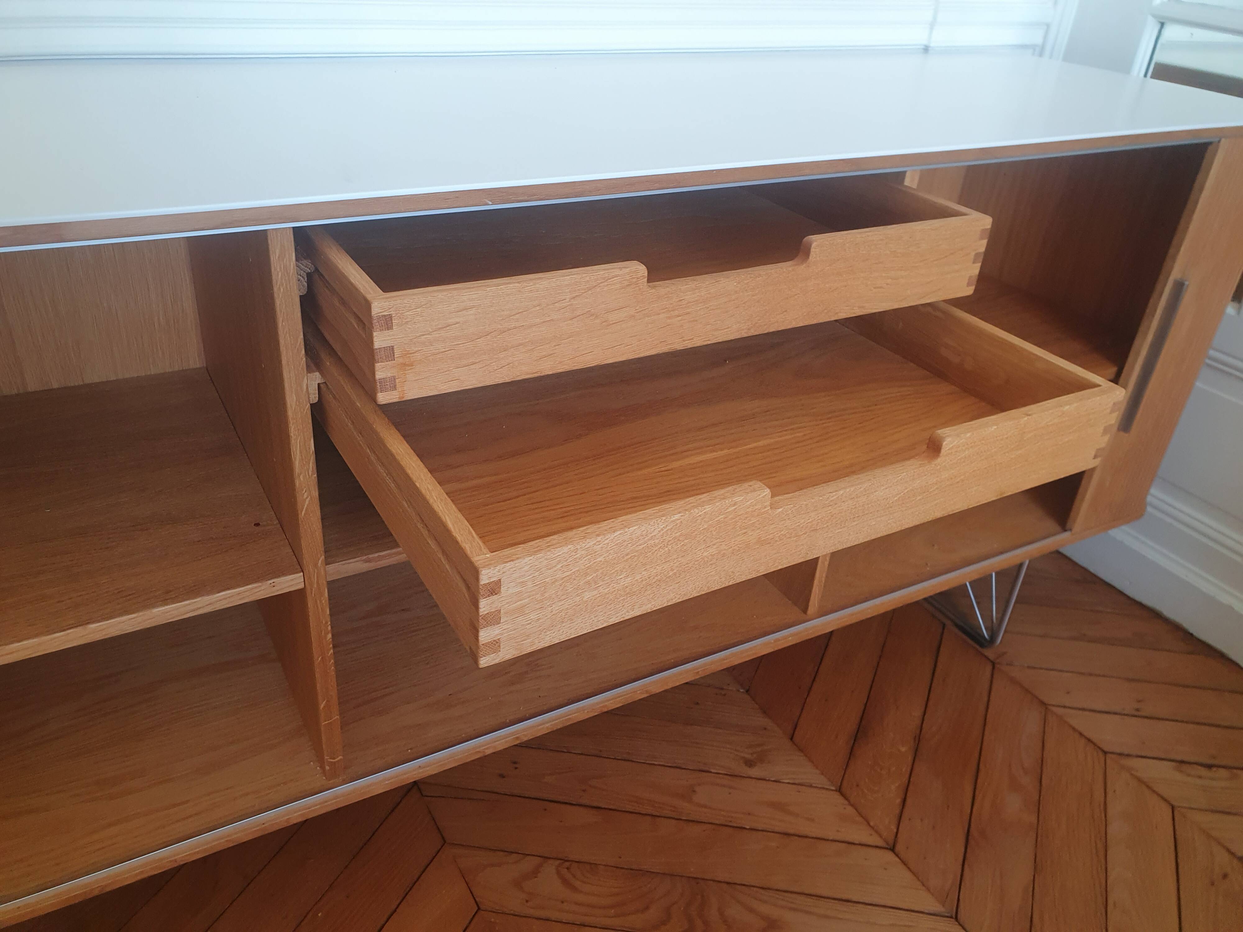 Designer drum chest of drawers