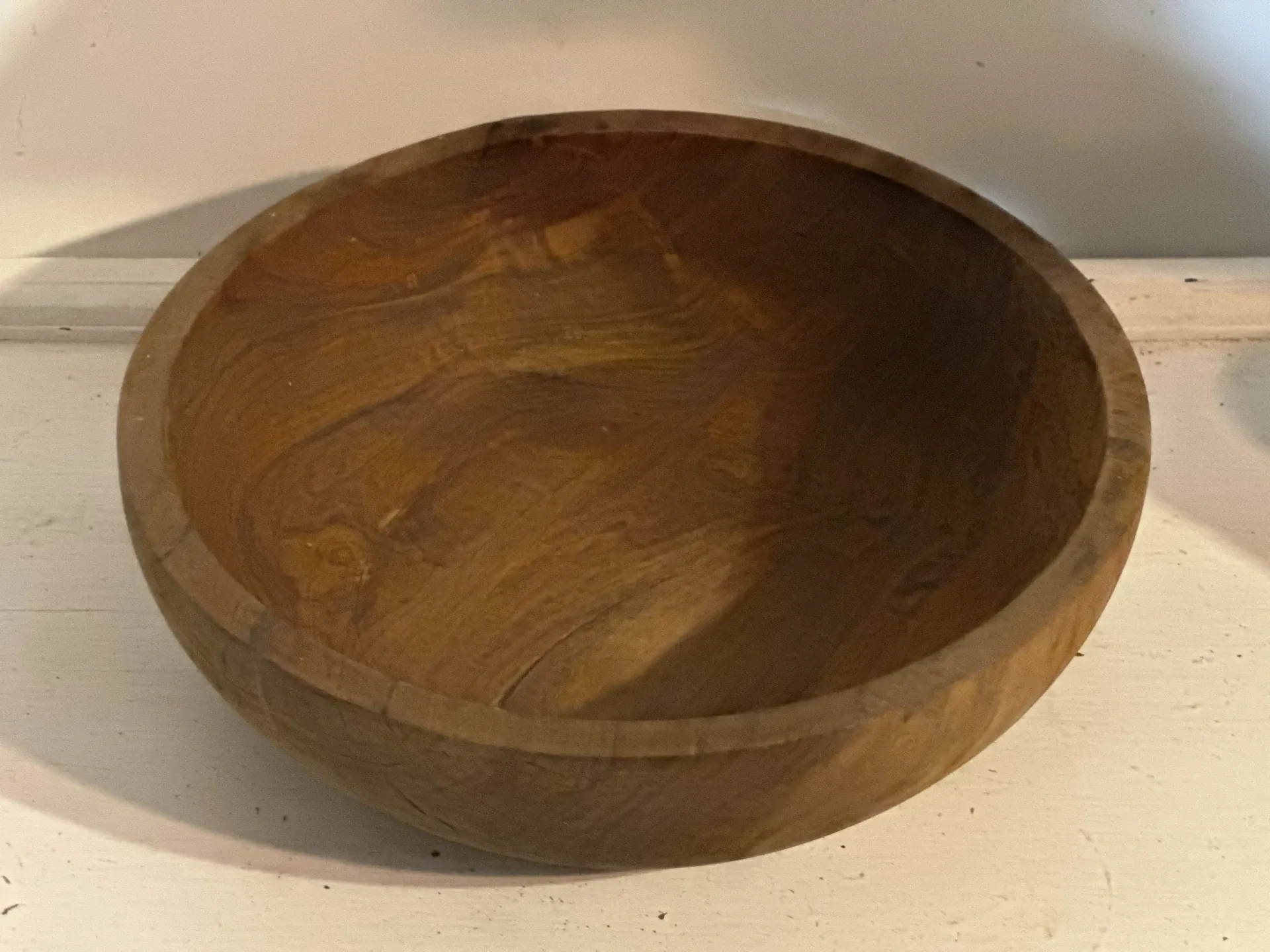 Large vintage solid wood bowl – Catch-all – Centrepiece – 3
