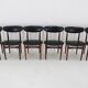 1960s Set of Six Scantic Mobelvaerk Dining Chairs in Leatherette, Denmark
