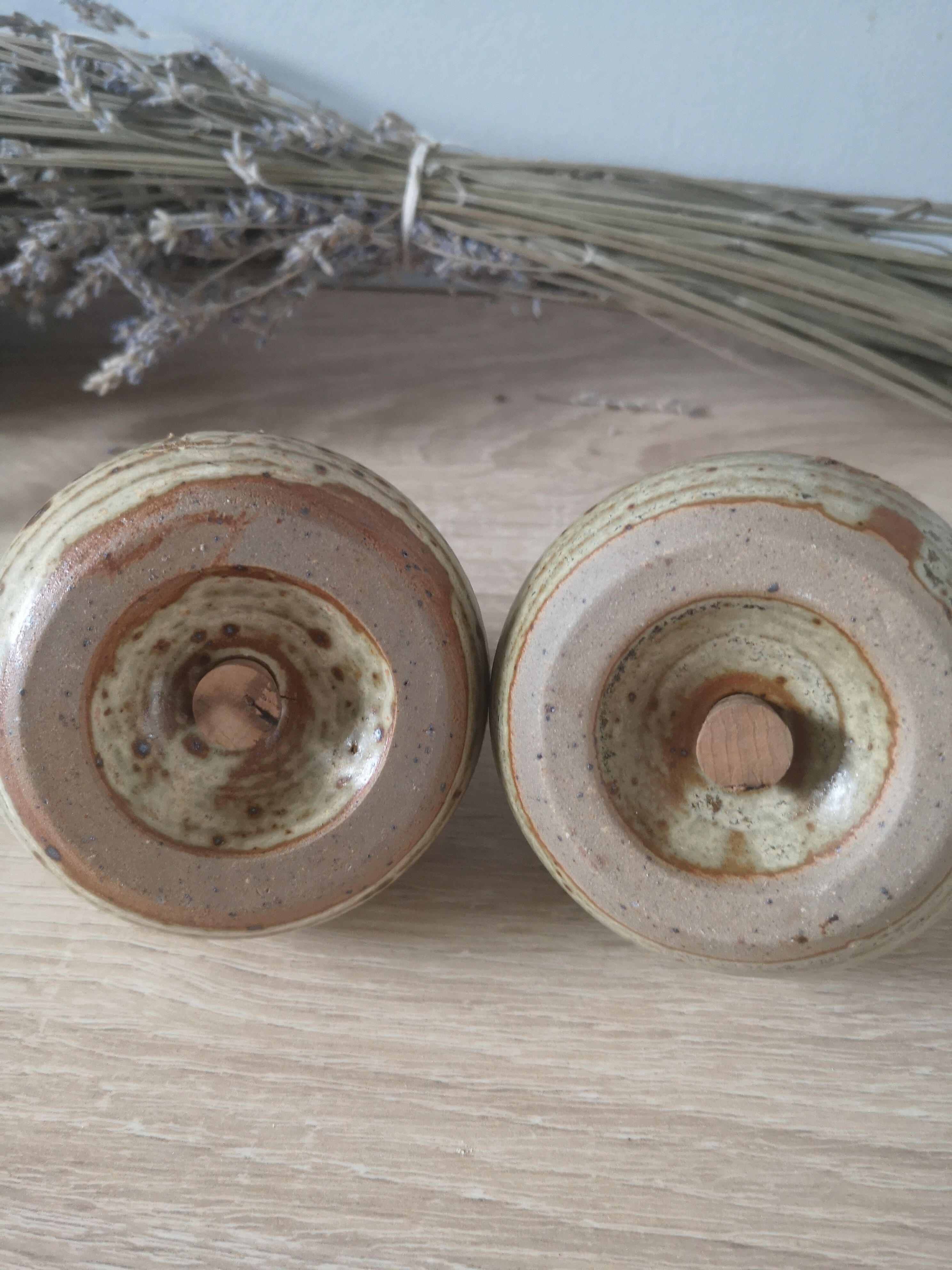 Sandstone salt and pepper shaker