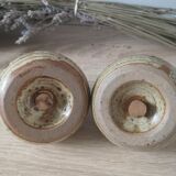 Sandstone salt and pepper shaker