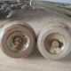 Sandstone salt and pepper shaker