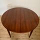 Vintage Scandinavian round table in Rio rosewood